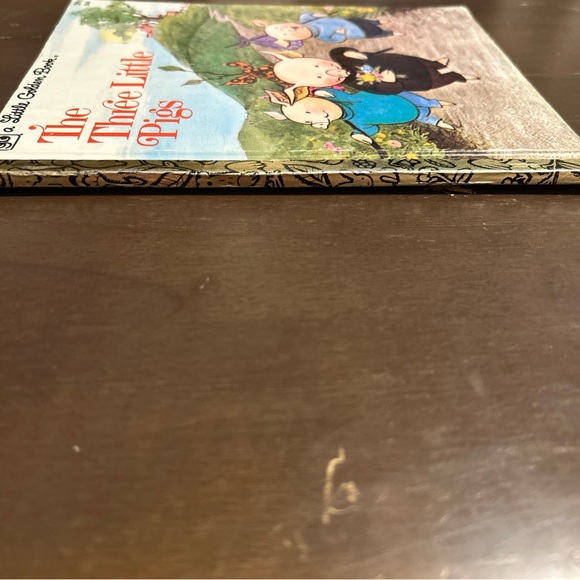!!**KIDS BOOKS 4/$10**!! Three Little Pigs Little Golden Book 1978 4th Printing - Picture 11 of 11